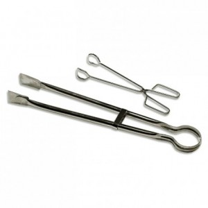 Tongs for steak in stainless steel L 530 mm