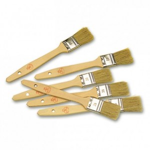 Flat brush with wooden handle L 20 mm