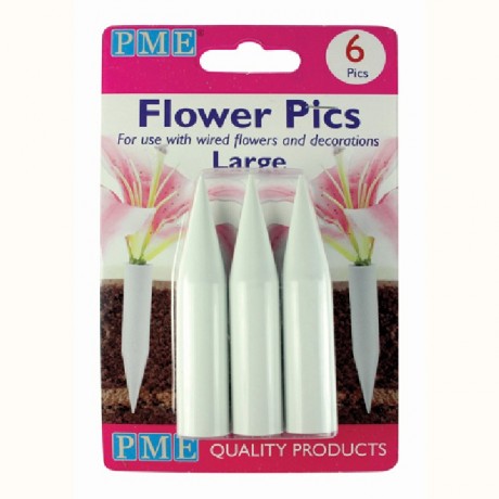 Piques pour fleurs larges PME 12 pièces