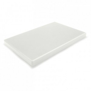 Chopping board PEHD 500 white 400 x 250 x 20 mm
