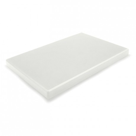 Chopping board PEHD 500 white 600 x 400 x 20 mm