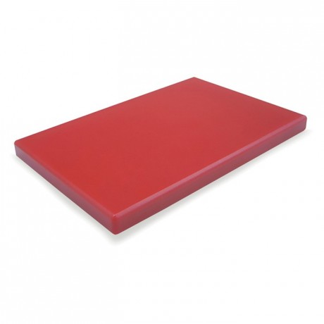Chopping board PEHD 500 red 600 x 400 x 20 mm