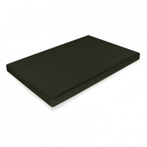 Chopping board PEHD 500 black 530 x 325 x 20 mm