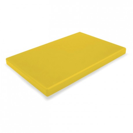 Planche à découper PEHD jaune 600 x 400 mm