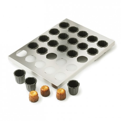 Cannelés mould sheet Exoglass Ø 45 mm H 45 mm