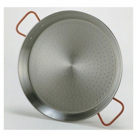 Paella pan polished steel Ø 320 mm
