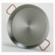 Paella pan polished steel Ø 700 mm