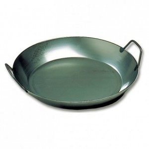 Paella pan black steel Ø 450 mm