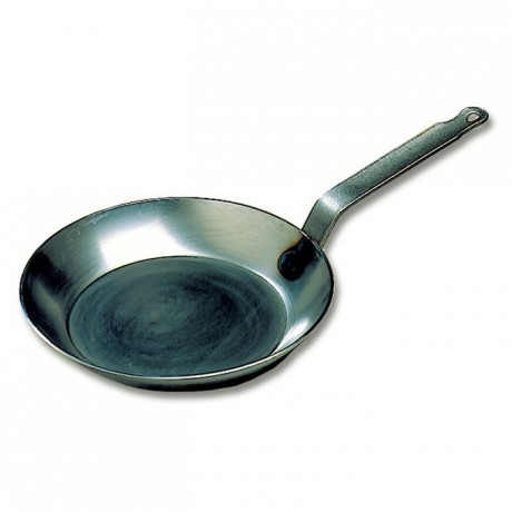 Round frying pan black steel Ø 260 mm