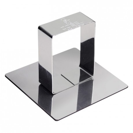 Square pusher stainless steel H47 68x68 mm (pack of 6)
