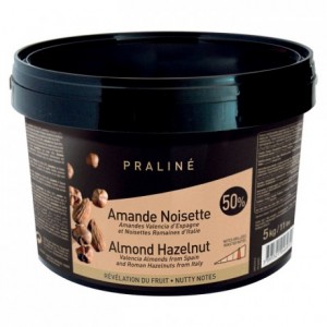 Almond Hazelnut Caramelized Praliné 50% nuts 5 kg