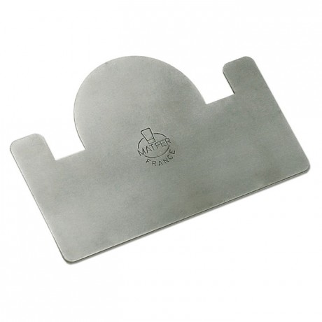 Raclette à bûche 122 x 80 mm en inox