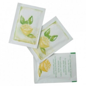 Refreshing towel lemon scent (box of 1000 pcs)