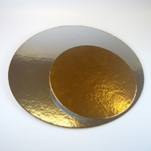 FunCakes Cake boards silver/gold round 16cm pk/3
