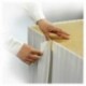 Disposable pleated table skirting white H 730 mm