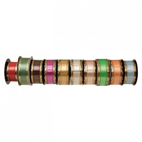 Ruban charlotte à dentelle vert jade 23 m x 40 mm