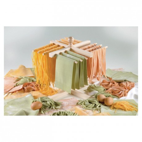 Pasta drying rack with 4 arms