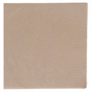 Double point napkin taupe 38 x 38 cm (900 pcs)