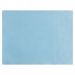 Set de table en papier gaufré bleu azur 400 x 300 mm (lot de 500)