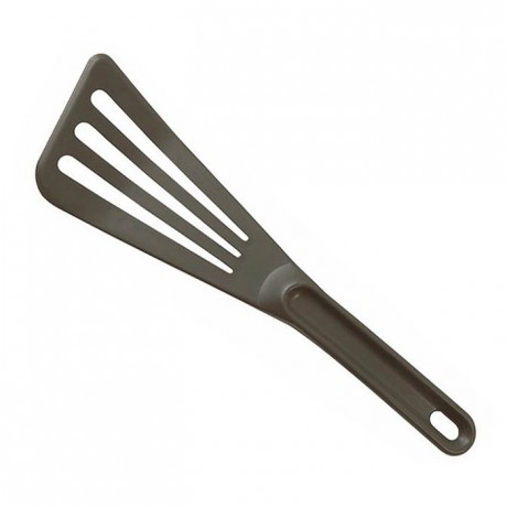 Perforated Pelton spatula Exoglass 220°C grey
