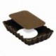 Tartelette rectangle cannelée fond mobile anti-adhérent 120x75 mm (lot de 12)