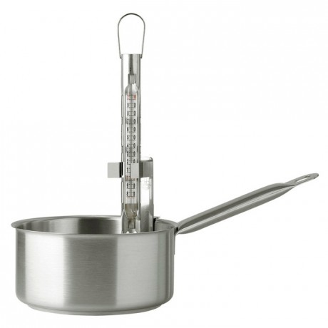 Thermomètre avec gaine en inox +80°C à +200°C L 300 mm