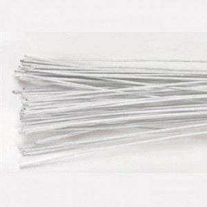 Tiges pour fleurs calibre 22 Culpitt blanc 20 pièces