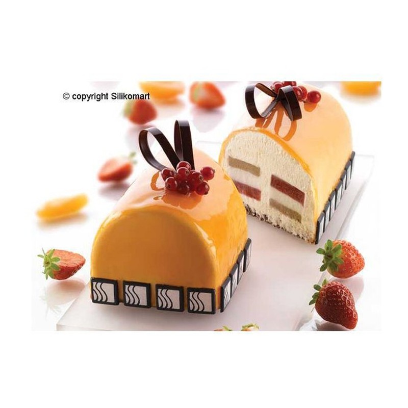 Silikomart - Moule à gâteau rectangulaire en silicone - Joyeux