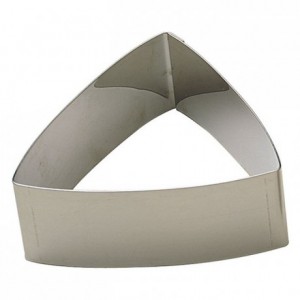 Convex triangle stainless steel H30 70x70 mm (pack of 6)