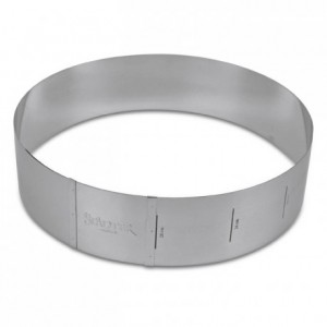 Cercle à pâtisserie ajustable Städter hauteur 10 cm