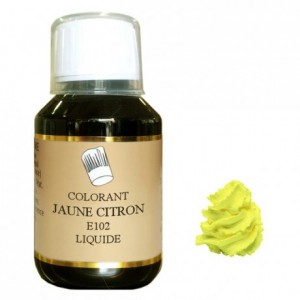 Liquid hydrosoluble colour Yellow lemon 115 mL