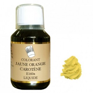 Colorant liquide hydrosoluble jaune orange carotène 115 mL