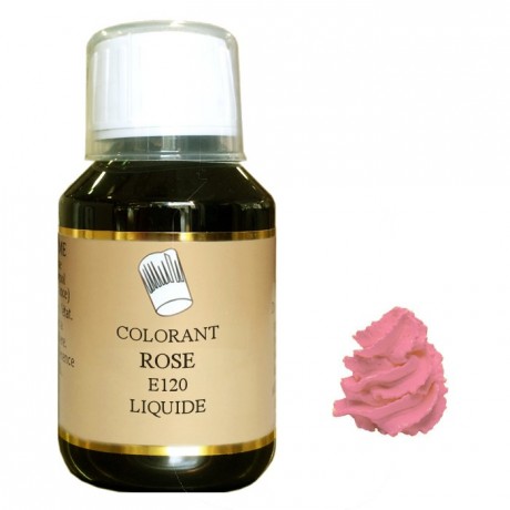 Colorant liquide hydrosoluble rose 1 L