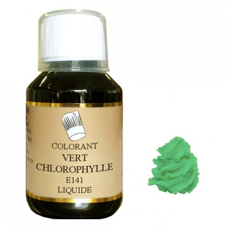 Colorant liquide hydrosoluble vert chlorophylle 1 L