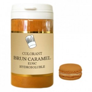 Powder hydrosoluble colour brown caramel 500 g