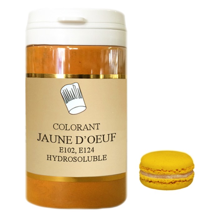 Sélectarôme - Colorant poudre hydrosoluble haute concentration jaune d'oeuf  500 g