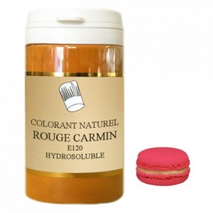 Powder hydrosoluble natural colour carmine red 500 g