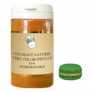 Powder hydrosoluble natural colour chlorophyllin green 50 g