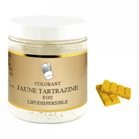Colorant poudre liposoluble jaune tartrazine 100 g
