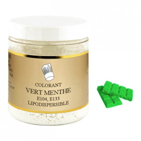 Colorant poudre liposoluble vert menthe 100 g