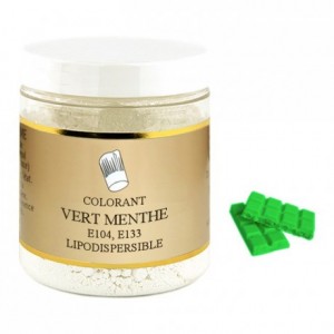 Colorant poudre liposoluble vert menthe 500 g