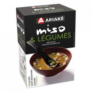 Miso & Légumes 3 sachets instantanés