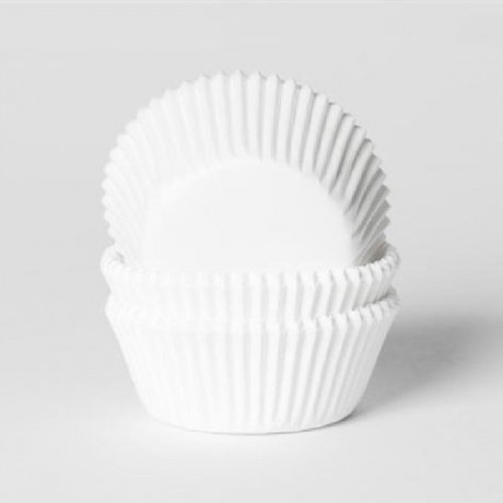 House of Marie Baking cups White Small pk/50
