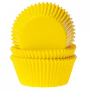 House of Marie Baking cups Yellow pk/50