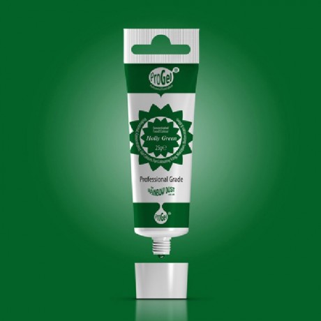 Colorant alimentaire en gel ProGel Rainbow Dust Holly Green 25 g