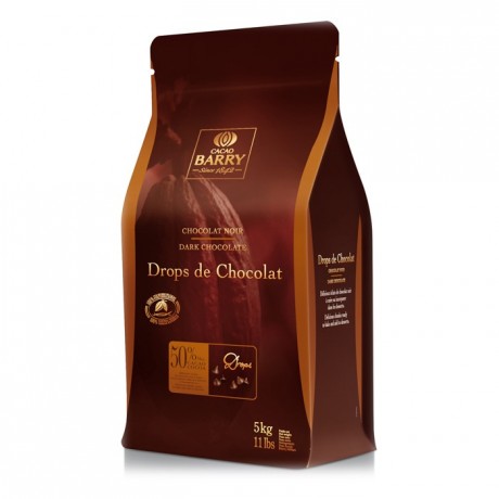 Dark chocolate drops 50% cocoa 5 kg