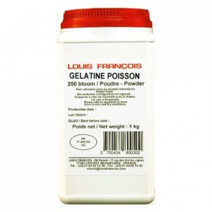 Fish gelatin powder (gold strength 200 bloom) 1 kg