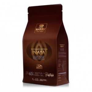 Inaya Origin 65% Q-fermentation dark chocolate couverture 1 kg