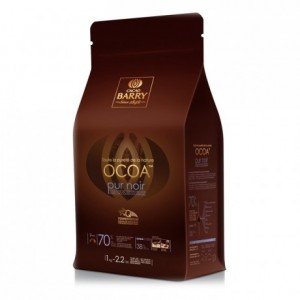 Ocoa 70% Q-fermentation dark chocolate couverture 1 kg
