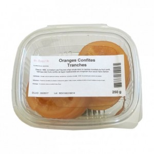 Oranges confites tranches 250 g